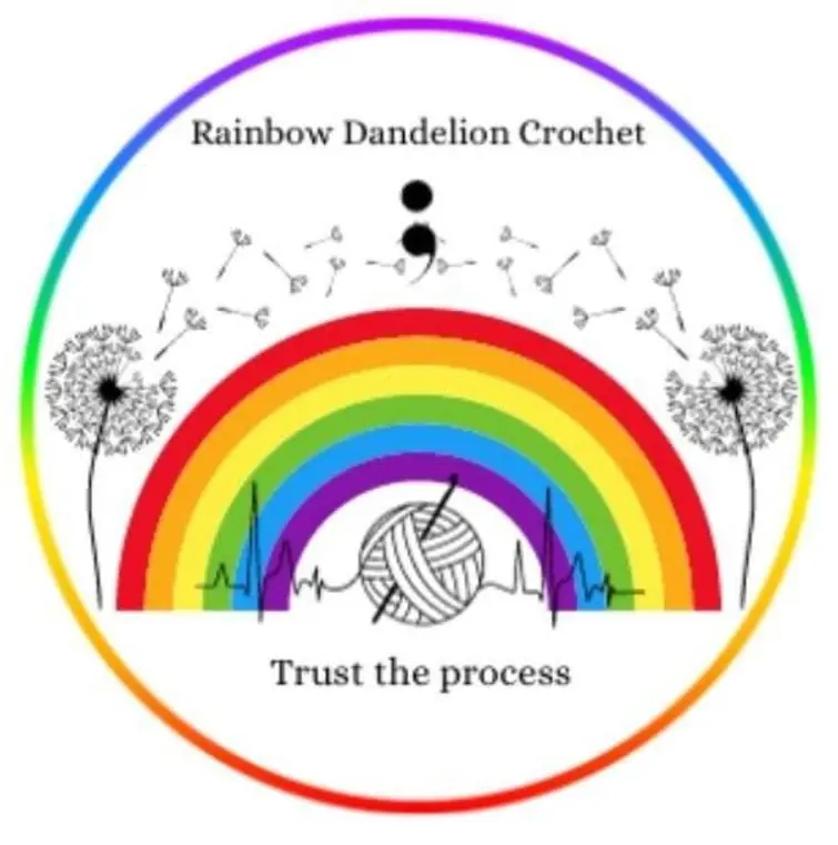 Rainbow Dandelion Crochet